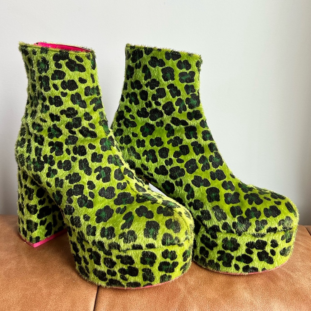 Current Mood - Leopard Platform Boots